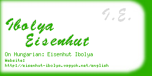 ibolya eisenhut business card